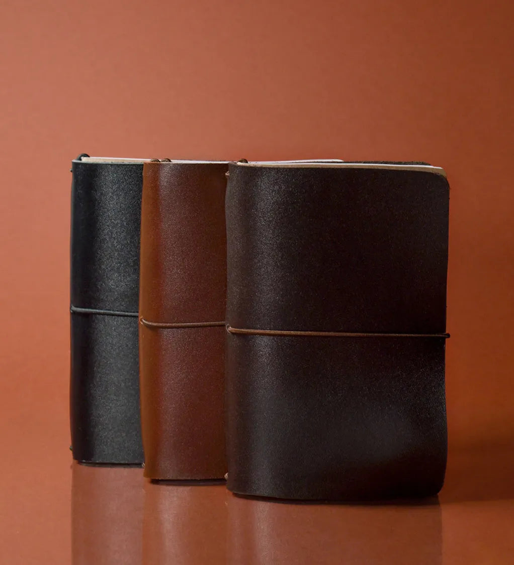 Шкіряна обкладинка для блокнотів зі змінними блоками А5, А6