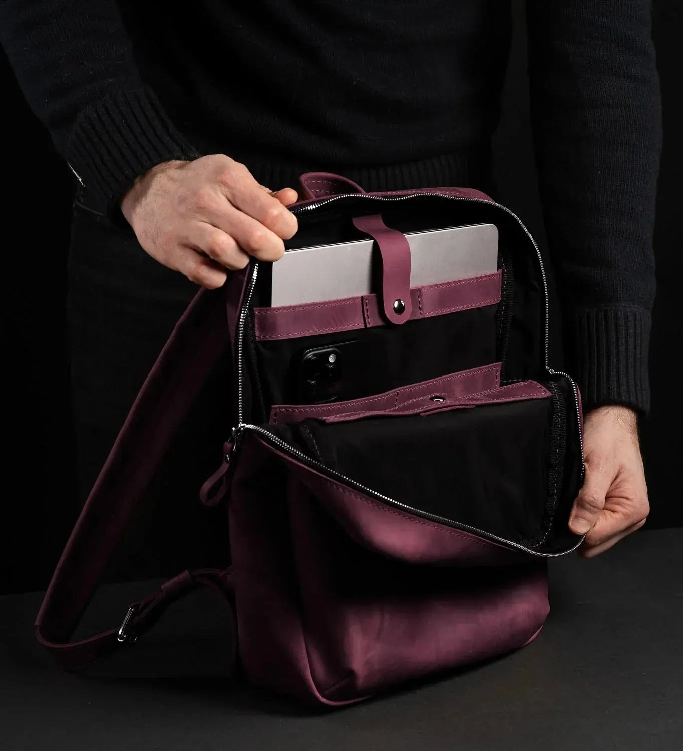 Рюкзак Nomad з натуральної шкіри Crazy Horse, фото 80 — Skin&Skin