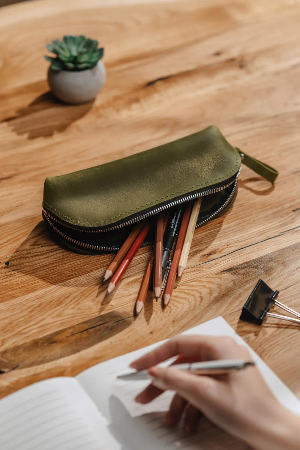 Пенал-органайзер зі шкіри Crazy Horse