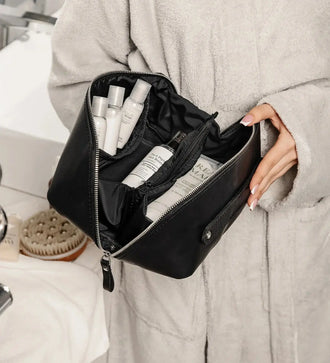 Містка жіноча косметичка BeautyBox з натуральної шкіри Crazy Horse, фото 11 — Skin&Skin