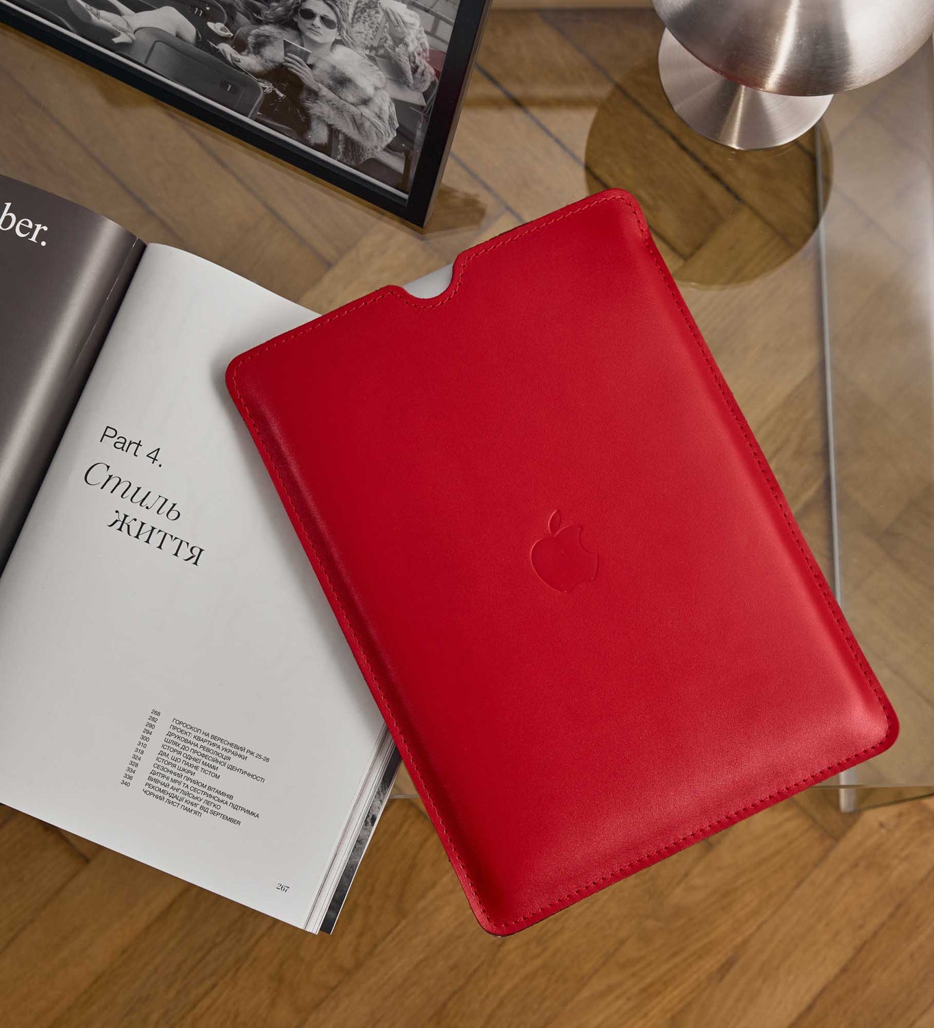 Тонкий шкіряний чохол для MacBook та iPad із повстяною підкладкою | FlatCase