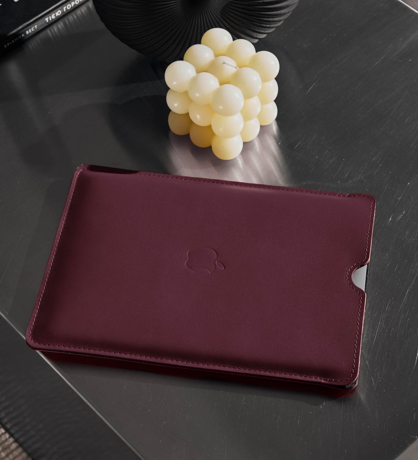 Тонкий шкіряний чохол для MacBook та iPad із повстяною підкладкою | FlatCase
