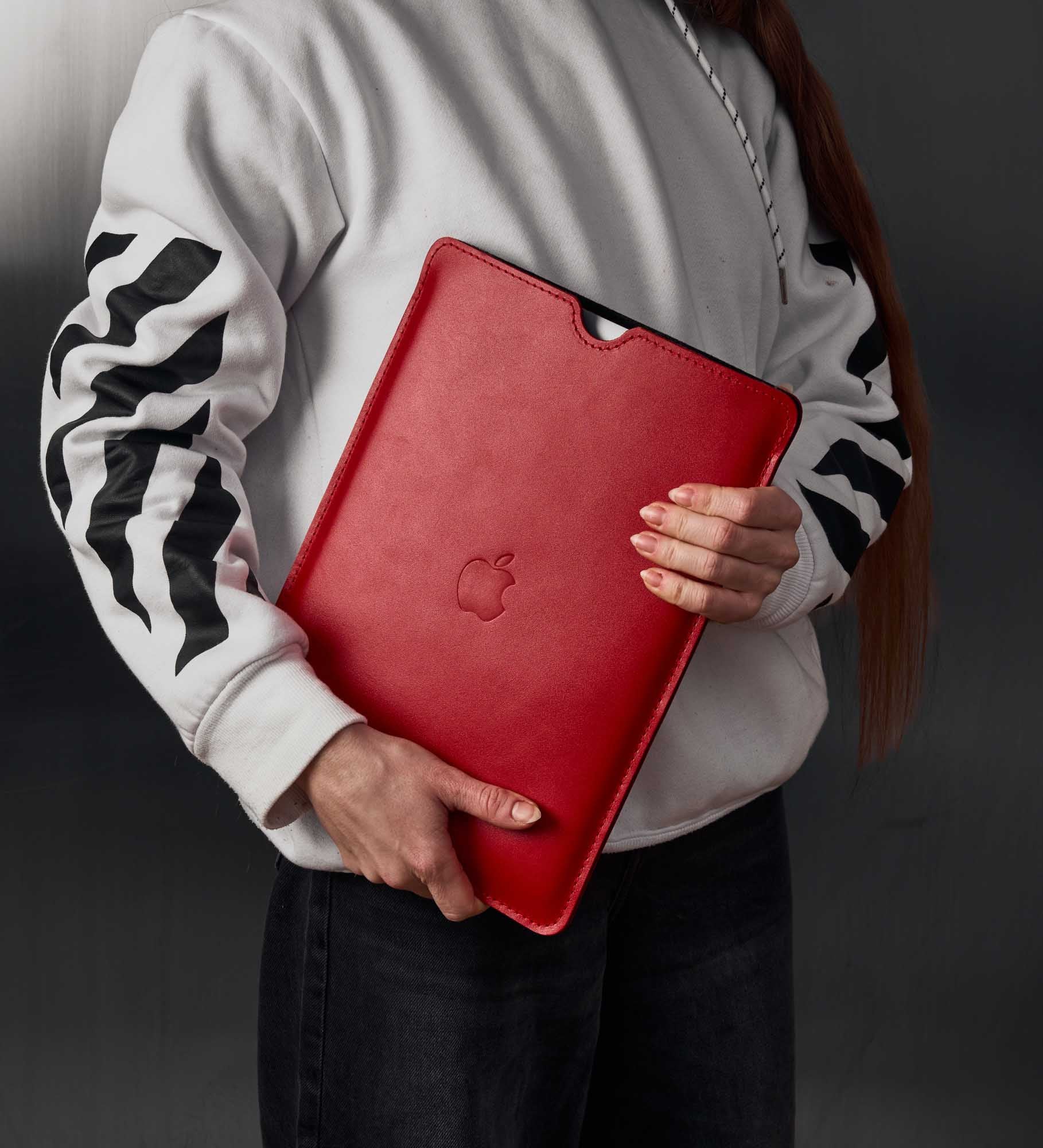 Тонкий шкіряний чохол для MacBook та iPad із повстяною підкладкою | FlatCase