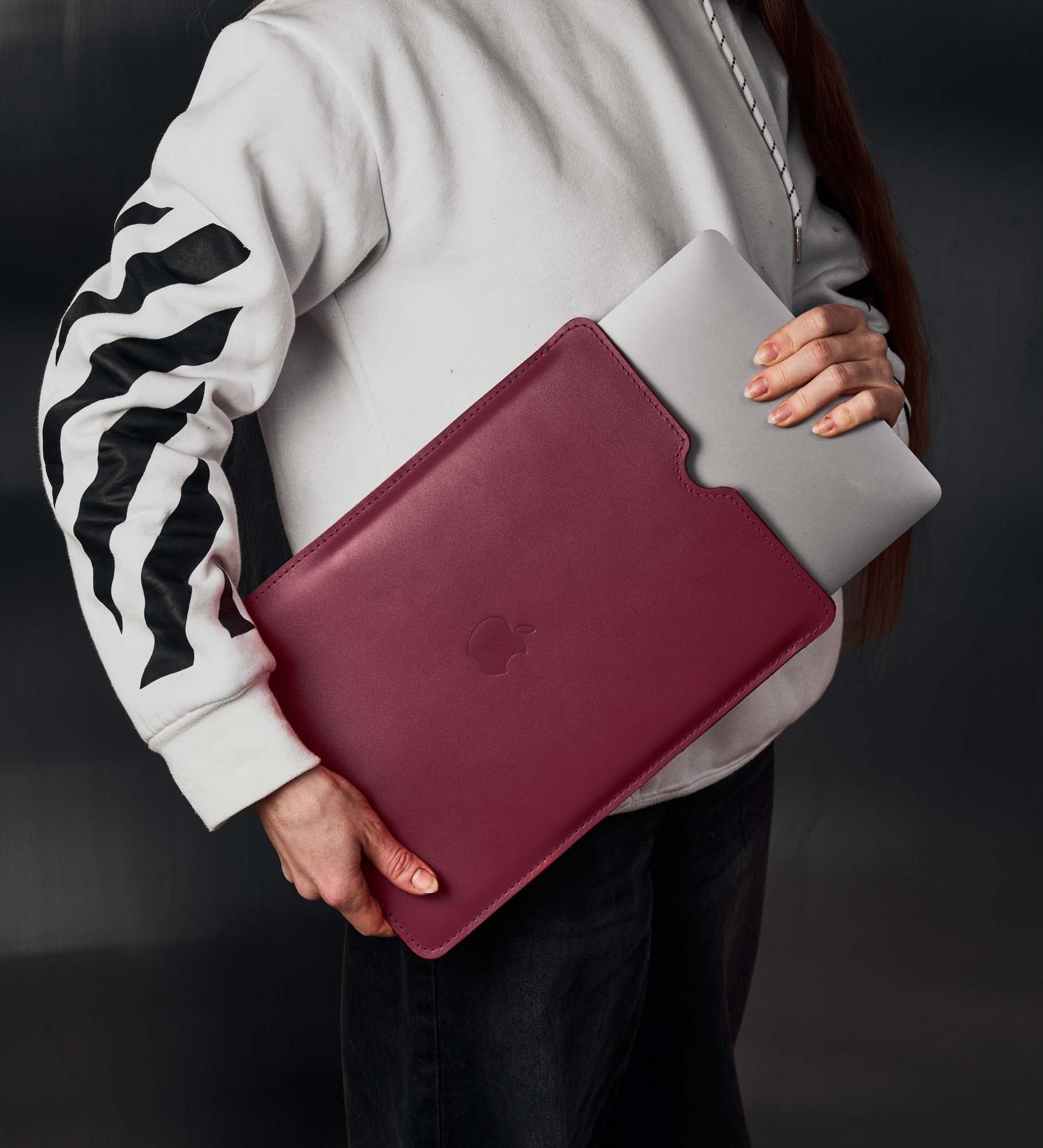 Тонкий шкіряний чохол для MacBook та iPad із повстяною підкладкою | FlatCase