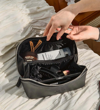 Жіноча косметичка BeautyBox із зернистої шкіри, фото 34 — Skin&Skin