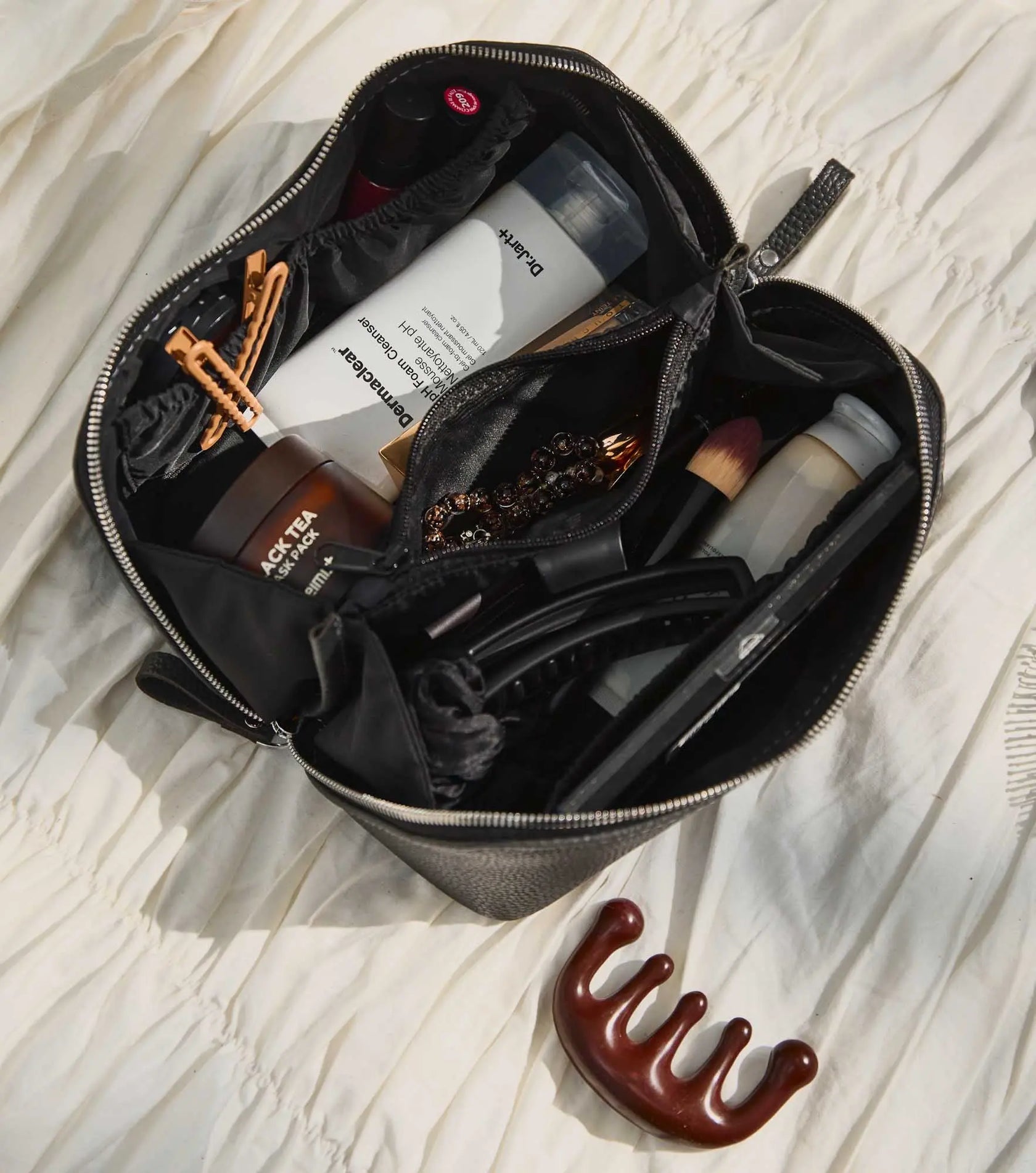 Жіноча косметичка BeautyBox із зернистої шкіри, фото 33 — Skin&Skin