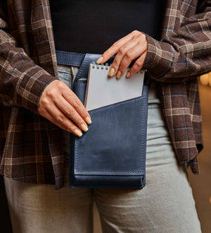 Сумка на пояс для офіціанта із натуральної шкіри Crazy Horse