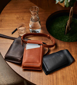 Сумка на пояс для офіціанта із натуральної шкіри Crazy Horse