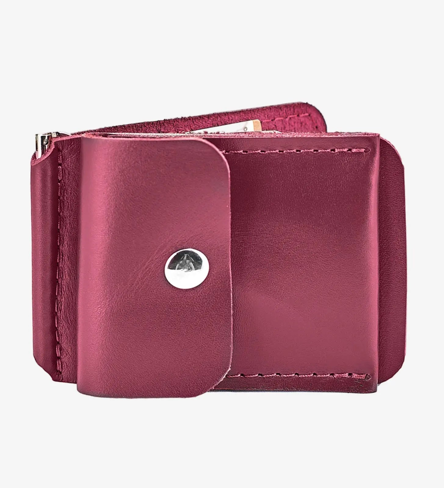 Шкіряний зажим для купюр з кишенькою для монет, фото 25 — Skin&Skin