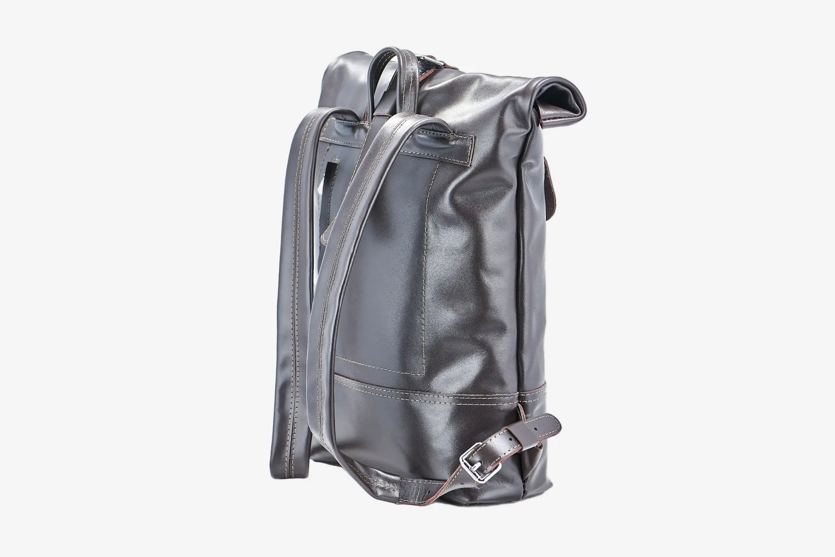 Мінімалістичний шкіряний рюкзак RollTop, фото 15 — Skin&Skin