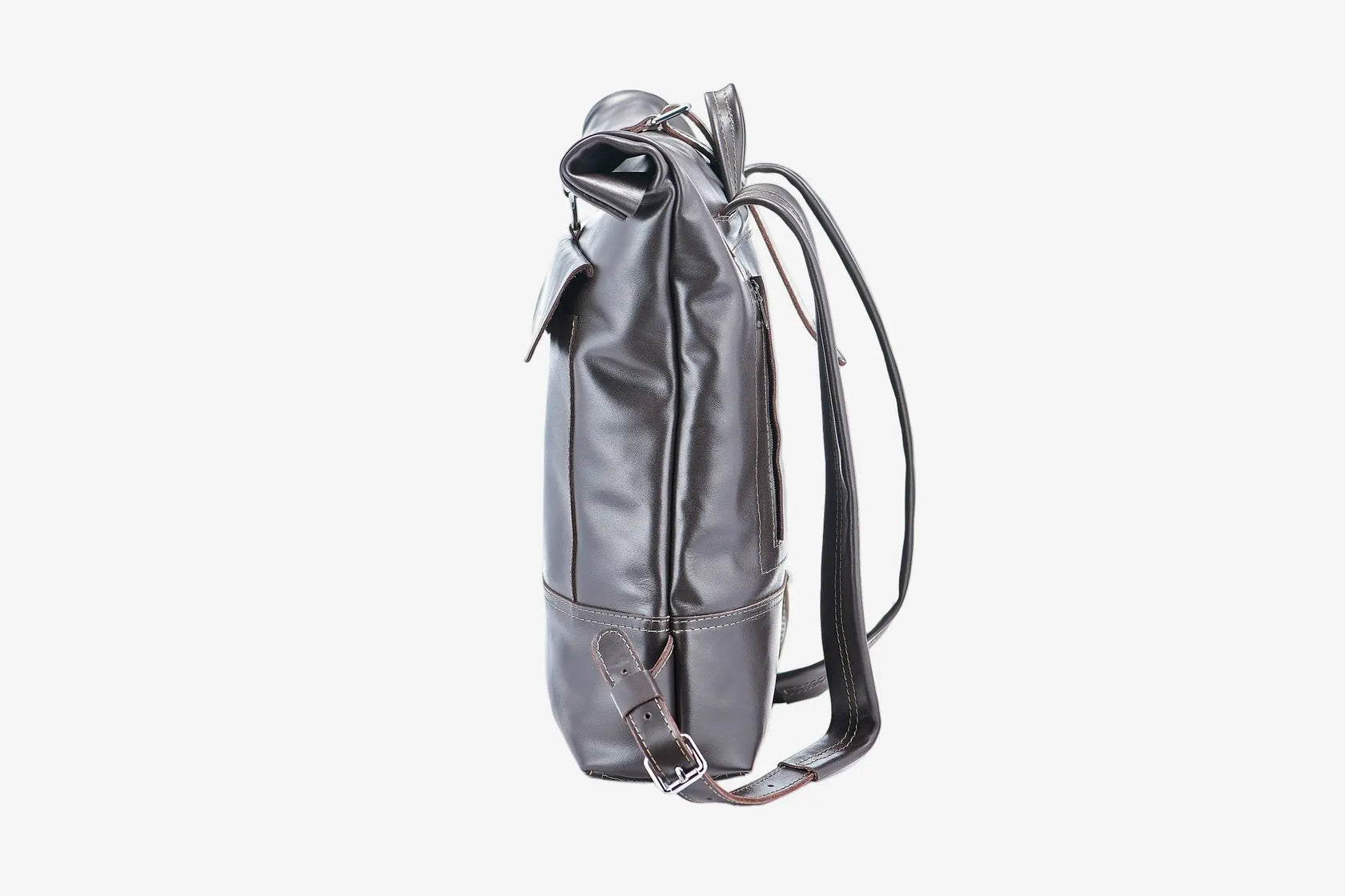 Мінімалістичний шкіряний рюкзак RollTop, фото 17 — Skin&Skin