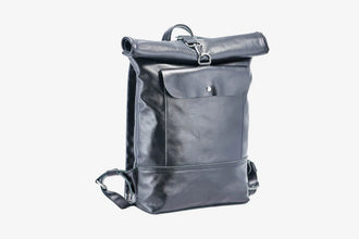 Мінімалістичний шкіряний рюкзак RollTop, фото 3 — Skin&Skin