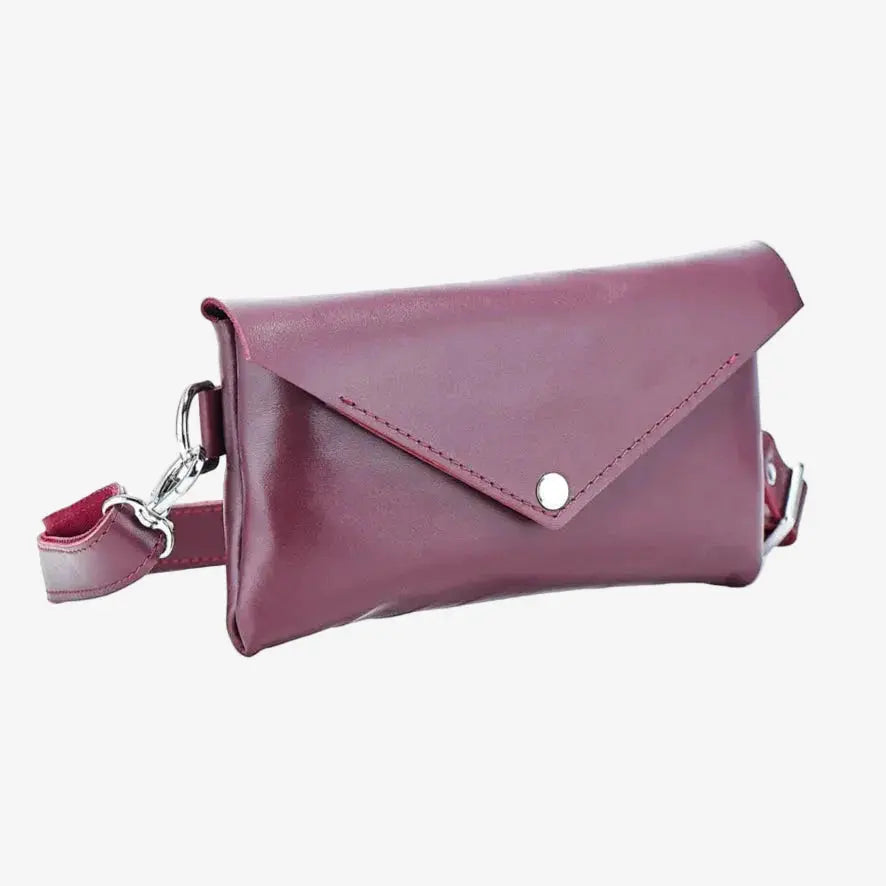 Шкіряна жіноча сумка-трансформер на пояс і через плече | Crossbody-конверт, фото 35 — Skin&Skin