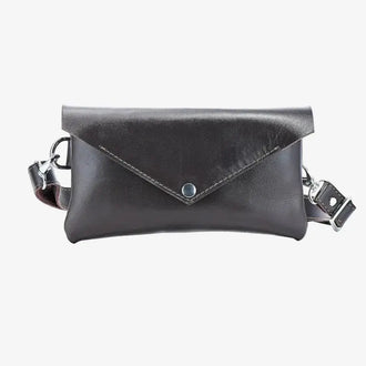 Шкіряна жіноча сумка-трансформер на пояс і через плече | Crossbody-конверт, фото 10 — Skin&Skin