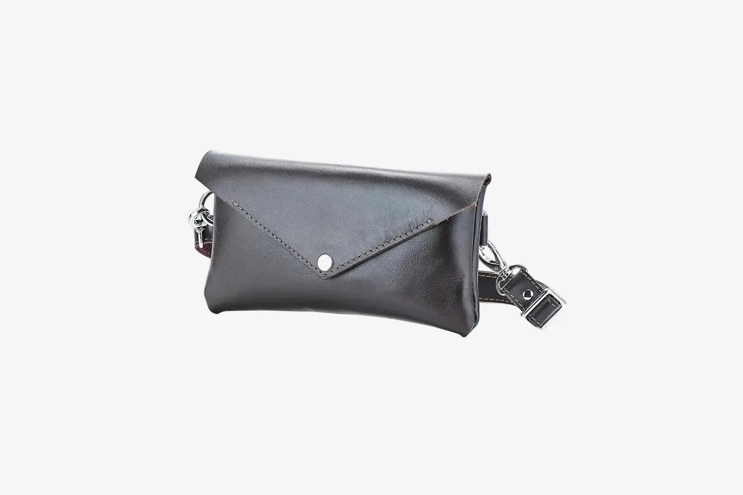 Шкіряна жіноча сумка-трансформер на пояс і через плече | Crossbody-конверт, фото 11 — Skin&Skin