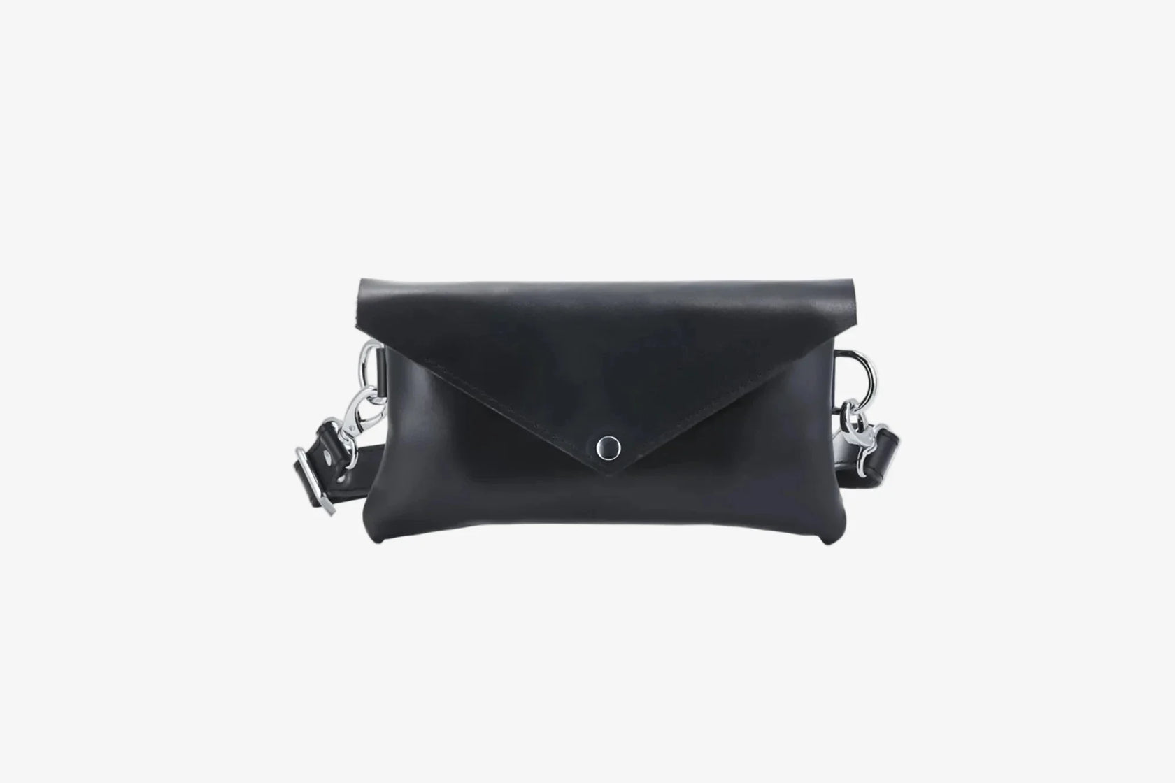 Шкіряна жіноча сумка-трансформер на пояс і через плече | Crossbody-конверт, фото 3 — Skin&Skin
