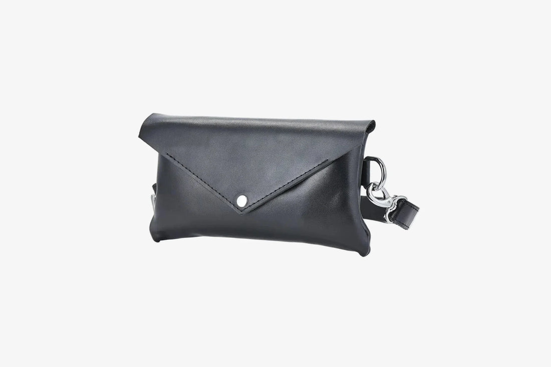 Шкіряна жіноча сумка-трансформер на пояс і через плече | Crossbody-конверт, фото 2 — Skin&Skin