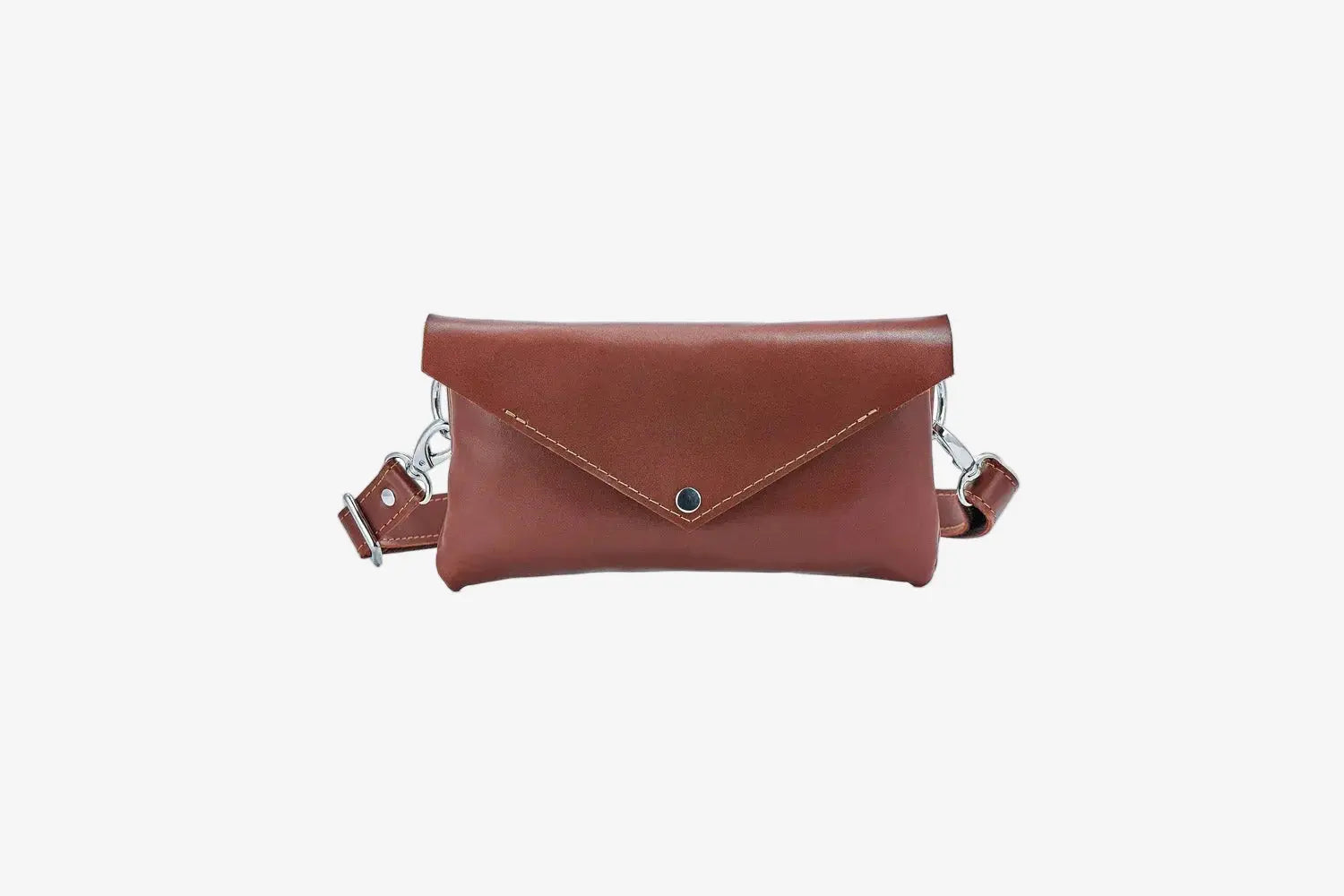 Шкіряна жіноча сумка-трансформер на пояс і через плече | Crossbody-конверт, фото 16 — Skin&Skin