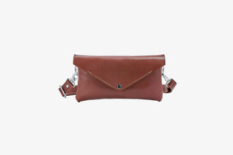 Шкіряна жіноча сумка-трансформер на пояс і через плече | Crossbody-конверт, фото 16 — Skin&Skin
