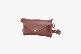 Шкіряна жіноча сумка-трансформер на пояс і через плече | Crossbody-конверт, фото 15 — Skin&Skin