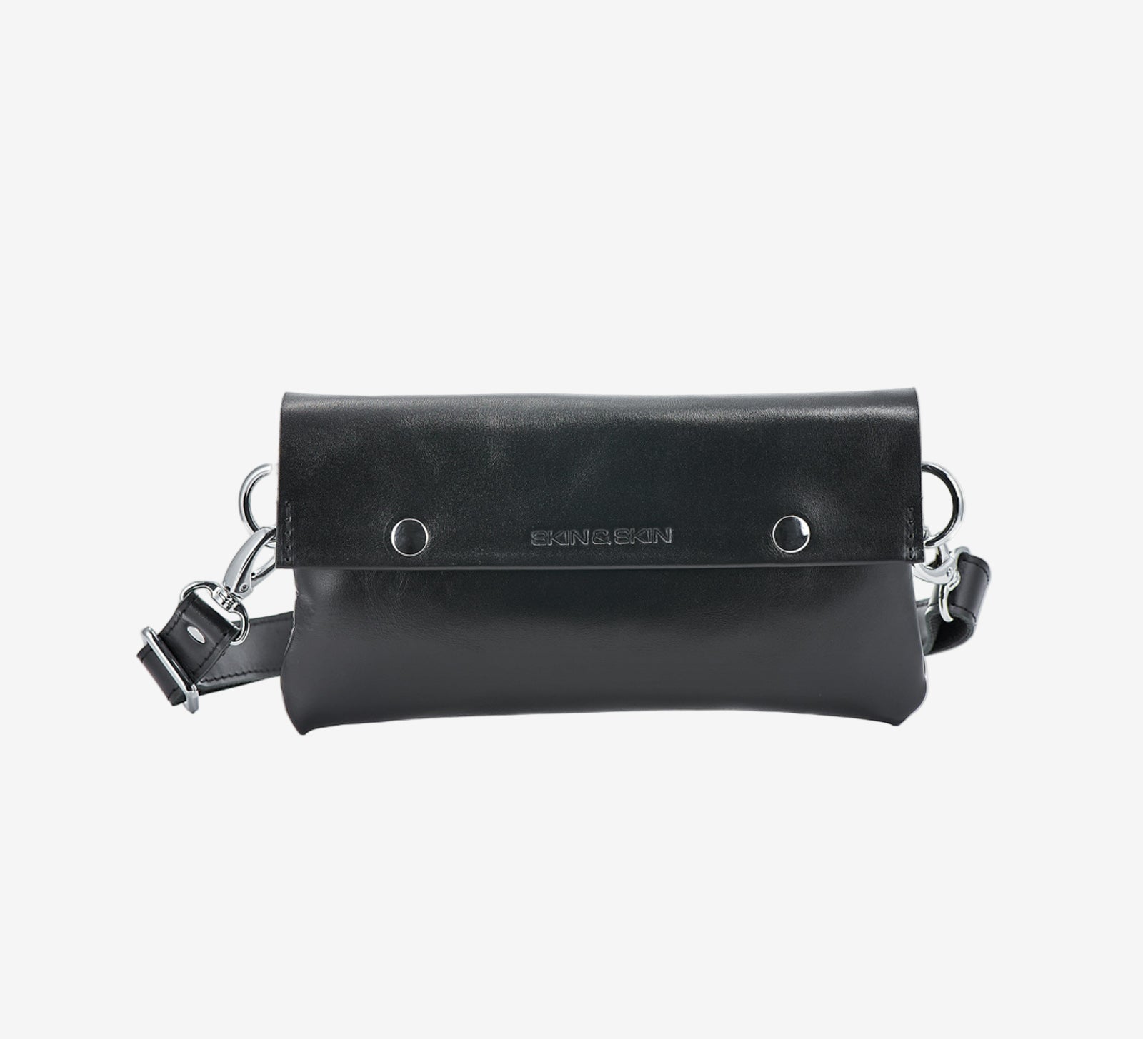 Поясна чоловіча сумка Crossbody M із натуральної шкіри, фото 9 — Skin&Skin