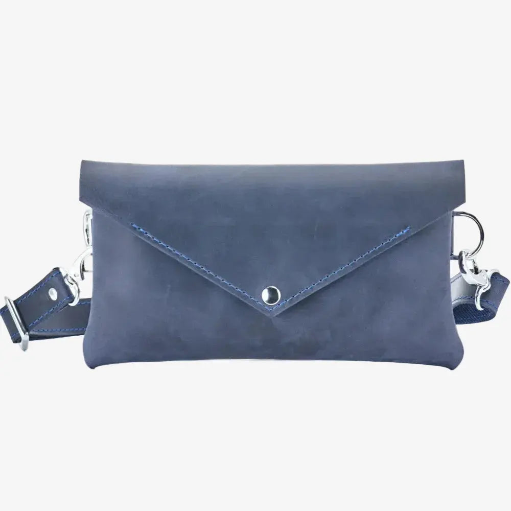 Шкіряна жіноча сумка-трансформер на пояс і через плече | Crossbody-конверт, фото 31 — Skin&Skin