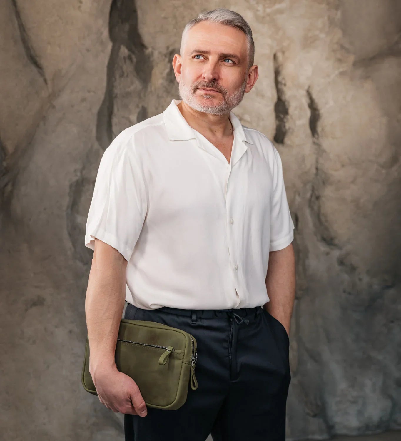 Шкіряна сумка-кросбоді для чоловіків та жінок | Orson