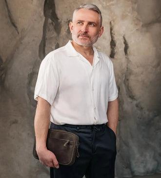 Шкіряна сумка-кросбоді для чоловіків та жінок | Orson, фото 26 — Skin&Skin