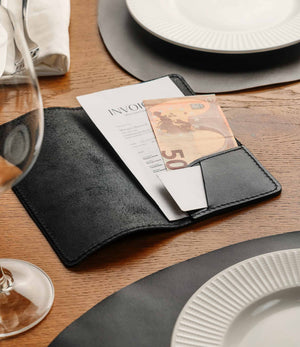 Розрахункова книжка з натуральної гладкої шкіри для HoReCa