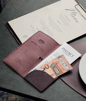 Розрахункова книжка з натуральної гладкої шкіри для HoReCa