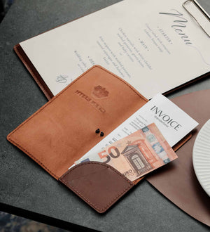 Розрахункова книжка з натуральної гладкої шкіри для HoReCa