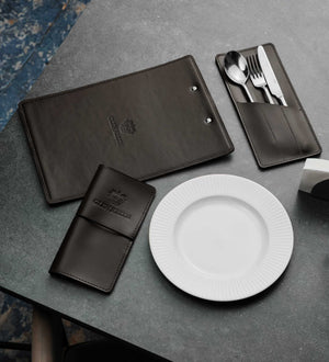 Розрахункова книжка з натуральної гладкої шкіри для HoReCa