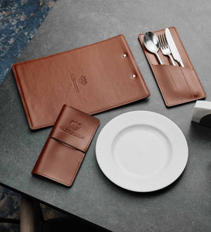 Розрахункова книжка з натуральної гладкої шкіри для HoReCa