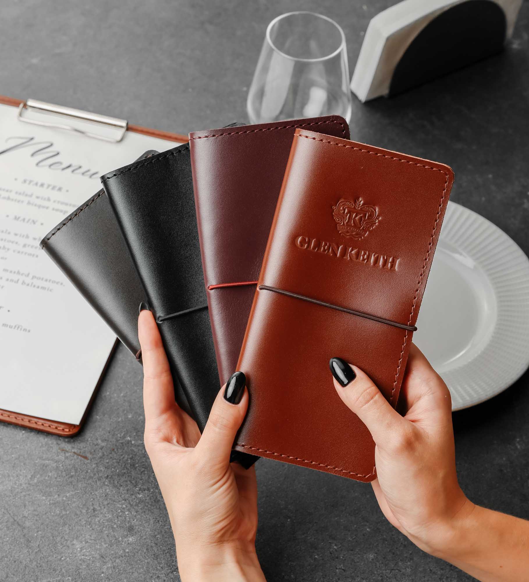 Розрахункова книжка з натуральної гладкої шкіри для HoReCa