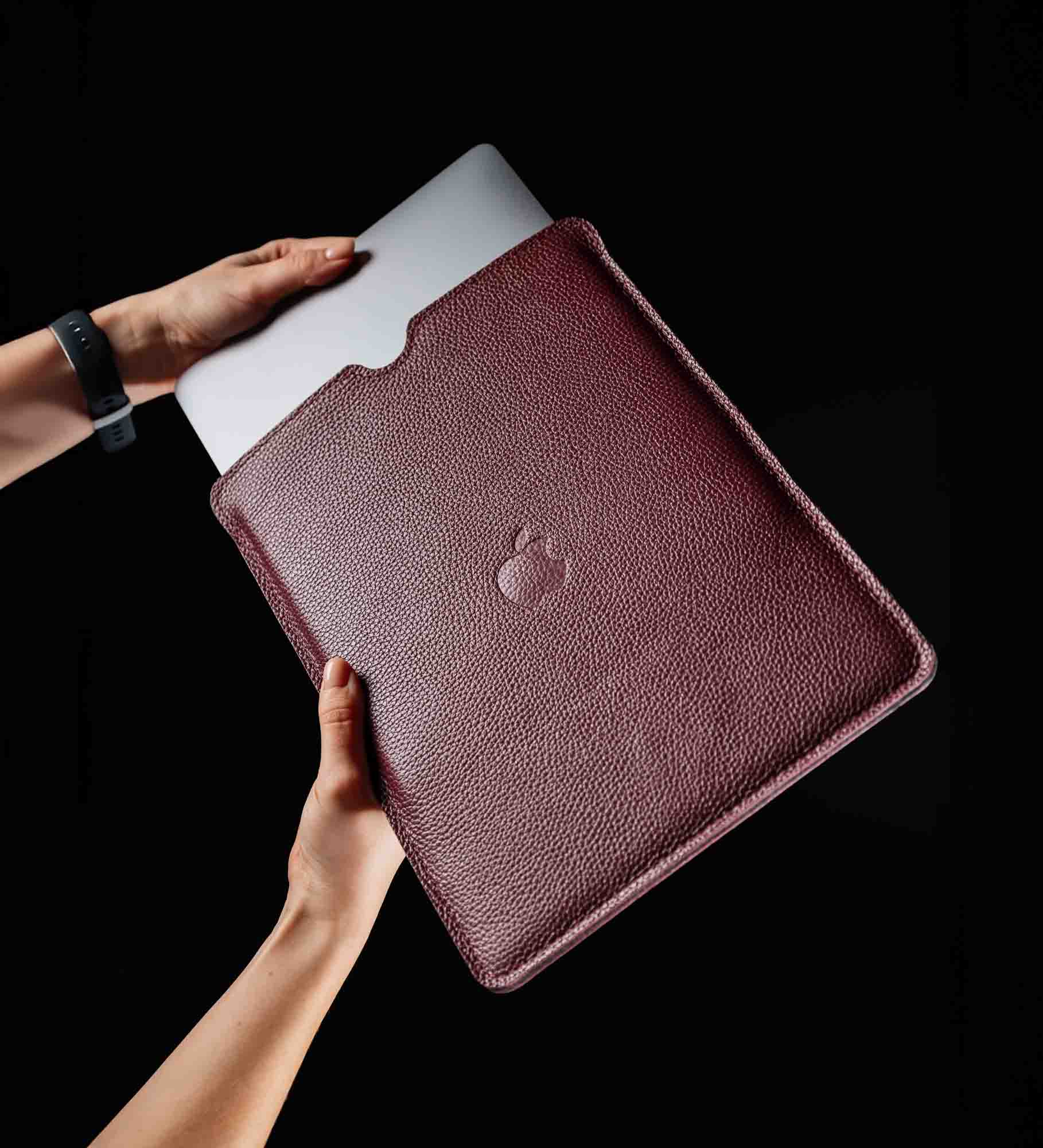 Чехол для MacBook из зернистой кожи | FlatCase