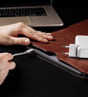 Чехол для MacBook из зернистой кожи | FlatCase
