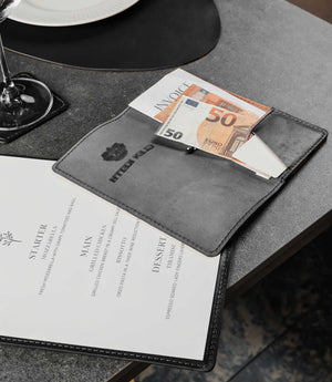 Розрахункова книжка з натуральної гладкої шкіри для HoReCa