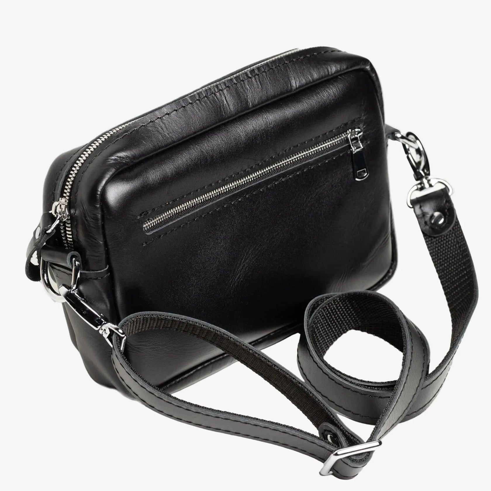 Шкіряна жіноча кросбоді-сумка WalkBag для повсякдення, фото 13 — Skin&Skin