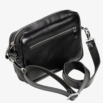 Шкіряна жіноча кросбоді-сумка WalkBag для повсякдення, фото 13 — Skin&Skin