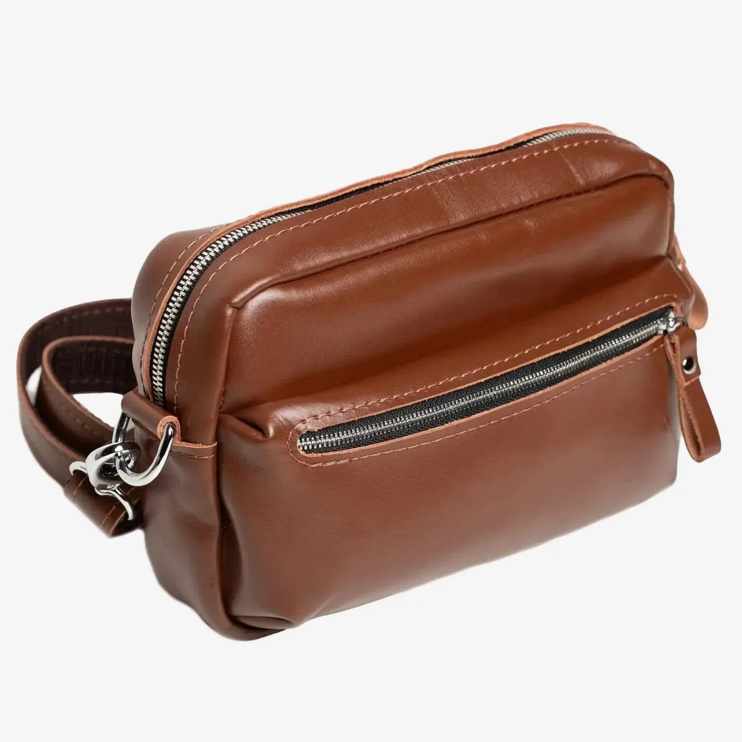 Шкіряна жіноча кросбоді-сумка WalkBag для повсякдення, фото 32 — Skin&Skin