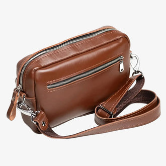 Шкіряна жіноча кросбоді-сумка WalkBag для повсякдення, фото 33 — Skin&Skin
