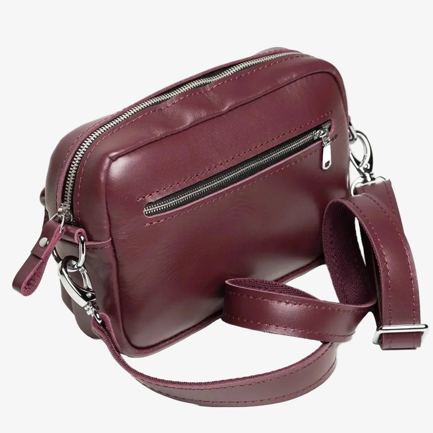 Шкіряна жіноча кросбоді-сумка WalkBag для повсякдення, фото 40 — Skin&Skin