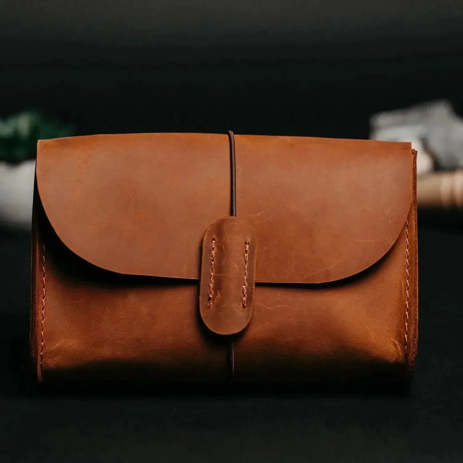 Органайзер Saver зі шкіри Crazy Horse | Для кабелів та гаджетів