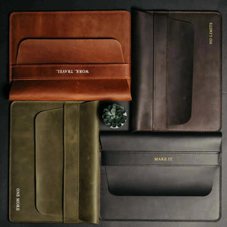 Чохол-папка для MacBook з натуральної шкіри Crazy Horse | Sleeve, фото 9 — Skin&Skin