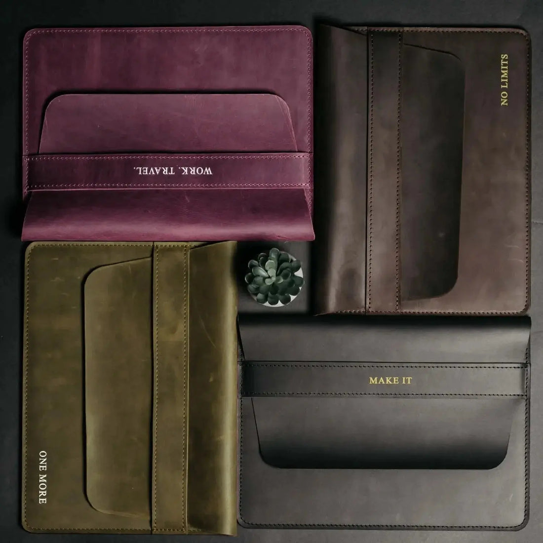 Чохол-папка для MacBook з натуральної шкіри Crazy Horse | Sleeve — Skin&Skin