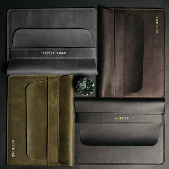 Чохол-папка для MacBook з натуральної шкіри Crazy Horse | Sleeve, фото 37 — Skin&Skin