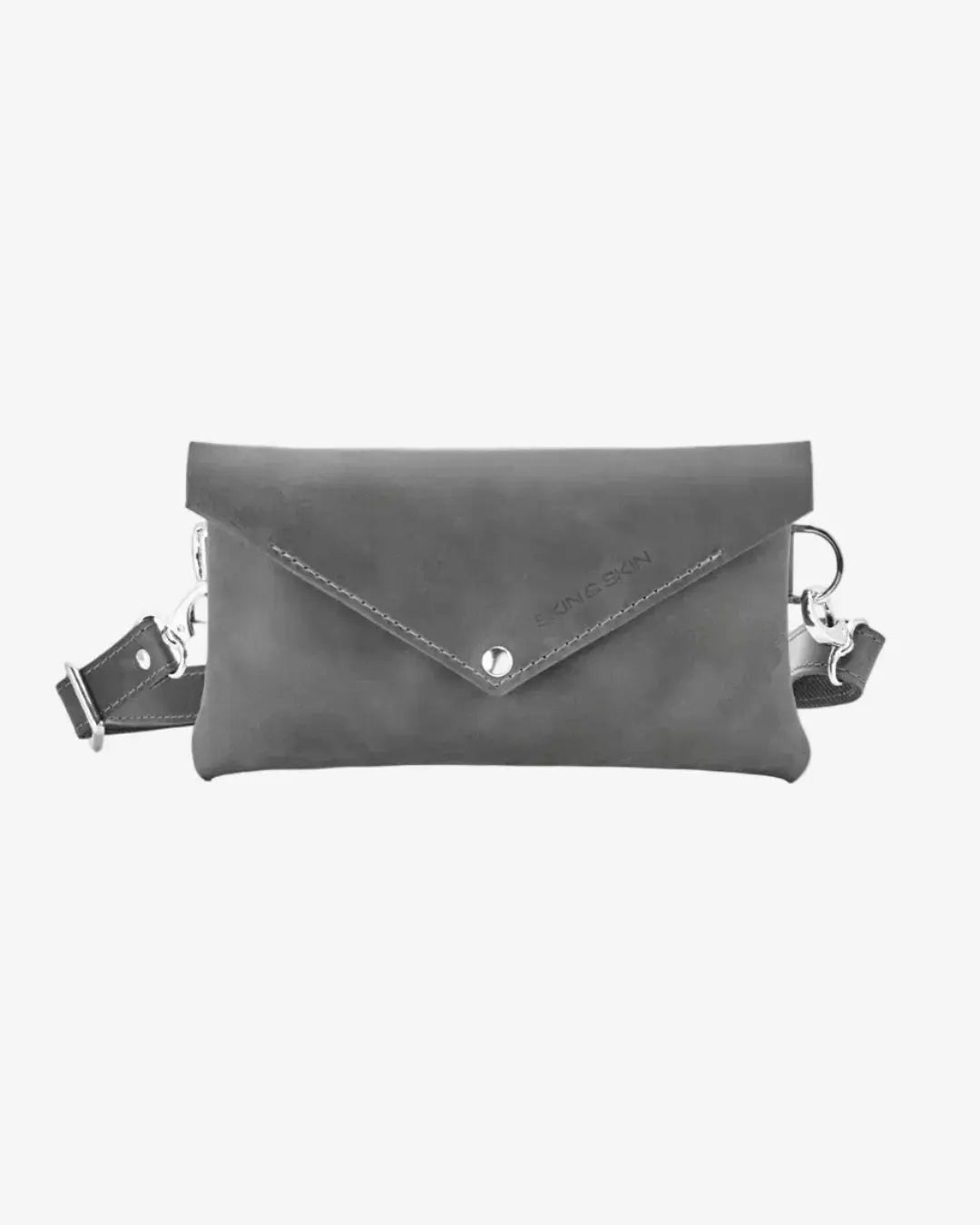 Шкіряна жіноча сумка-трансформер на пояс і через плече | Crossbody-конверт, фото 23 — Skin&Skin