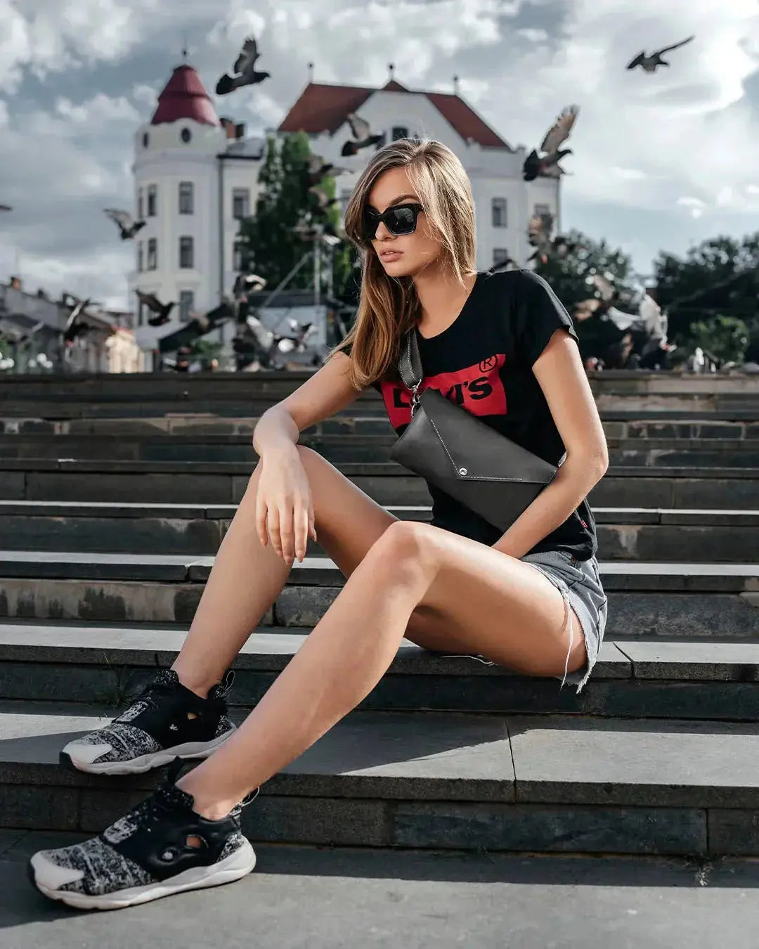 Шкіряна жіноча сумка-трансформер на пояс і через плече | Crossbody-конверт, фото 29 — Skin&Skin