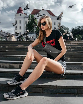 Шкіряна жіноча сумка-трансформер на пояс і через плече | Crossbody-конверт, фото 29 — Skin&Skin