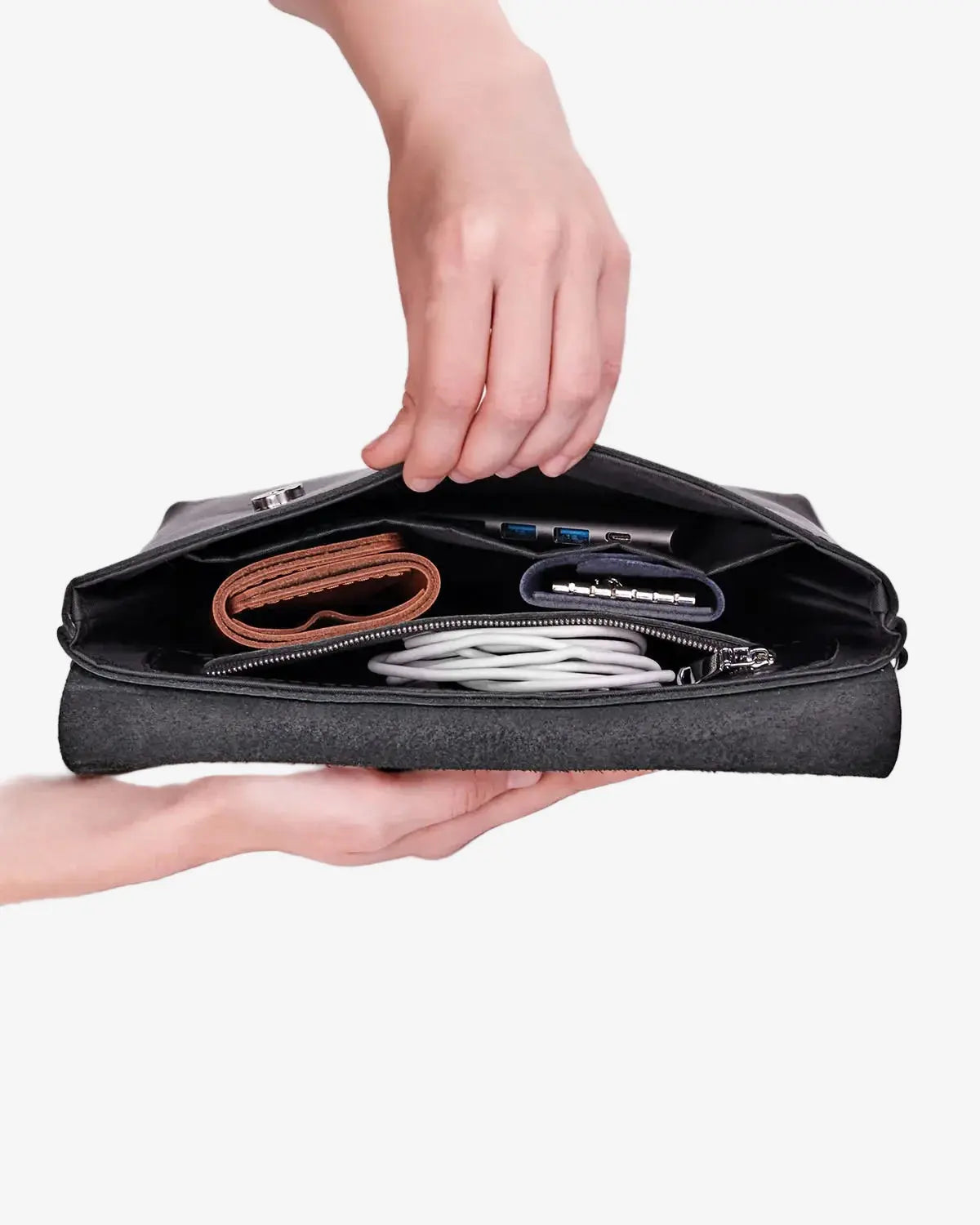 Crossbody L – чоловіча сумка з матової шкіри 3 в 1, фото 16 — Skin&Skin